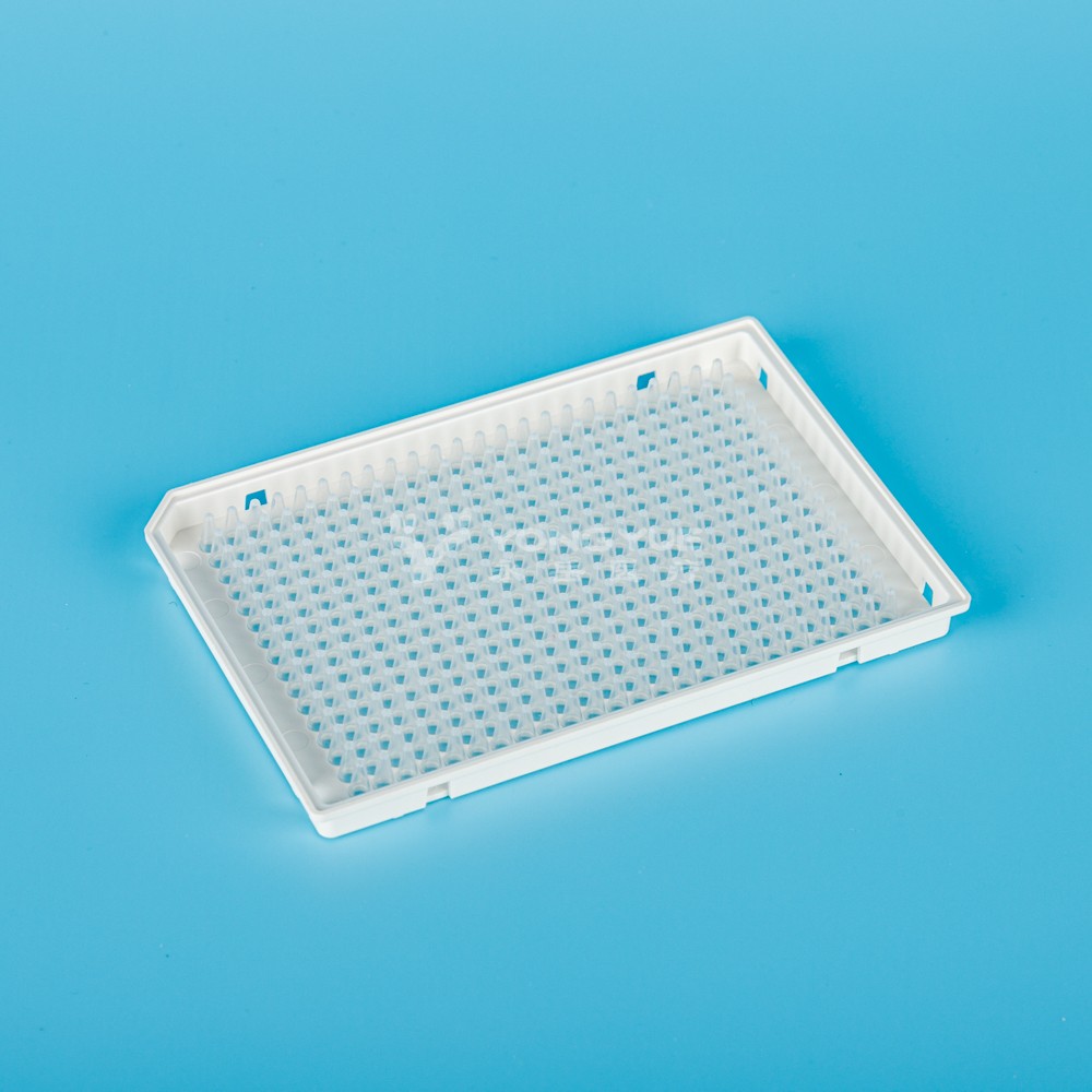 40ul 384孔PCR板 全裙边 白+透明