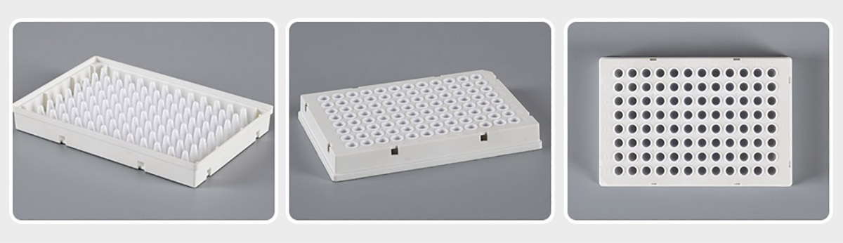 96孔100ul PCR板全裙边白色